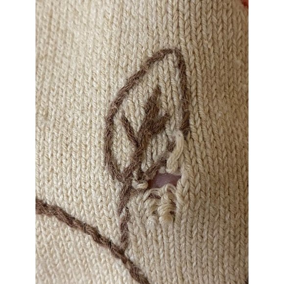 Alfred Dunner Vintage Y2K Sweater Floral Embroidered Granny Sweater Sz 3X-flawed - Picture 3 of 7